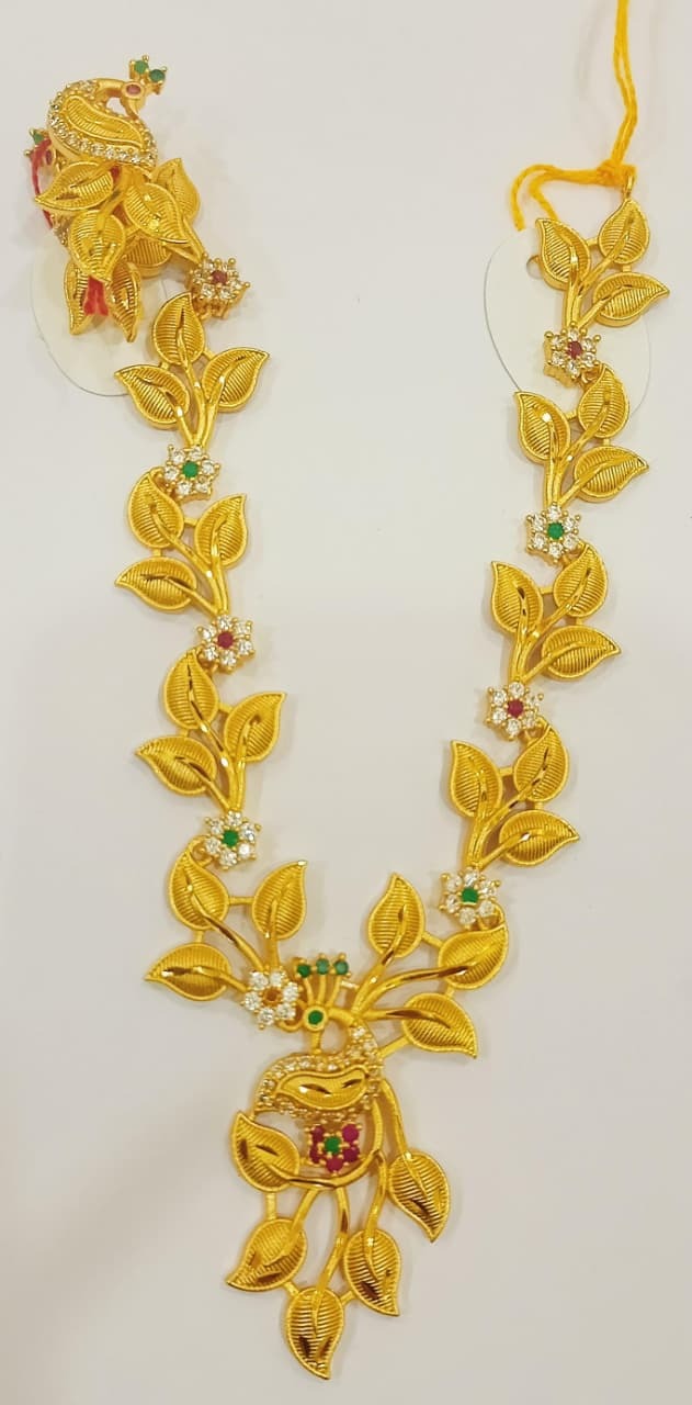 Forming Necklace With Ear Ring Multi Color Fn0005