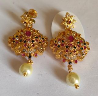 Ad Stone Ear Ring Ad0417 Multi
