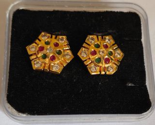 Ad Stone Ear Ring Ad0420 Multi