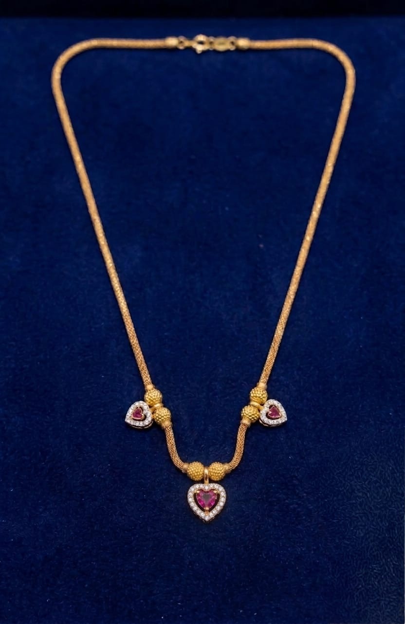 3 Heart 18 Inch Chain Ei0183