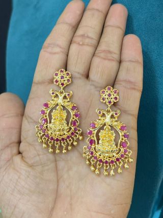 Lakshmi Ear Ring Pink Ie0199