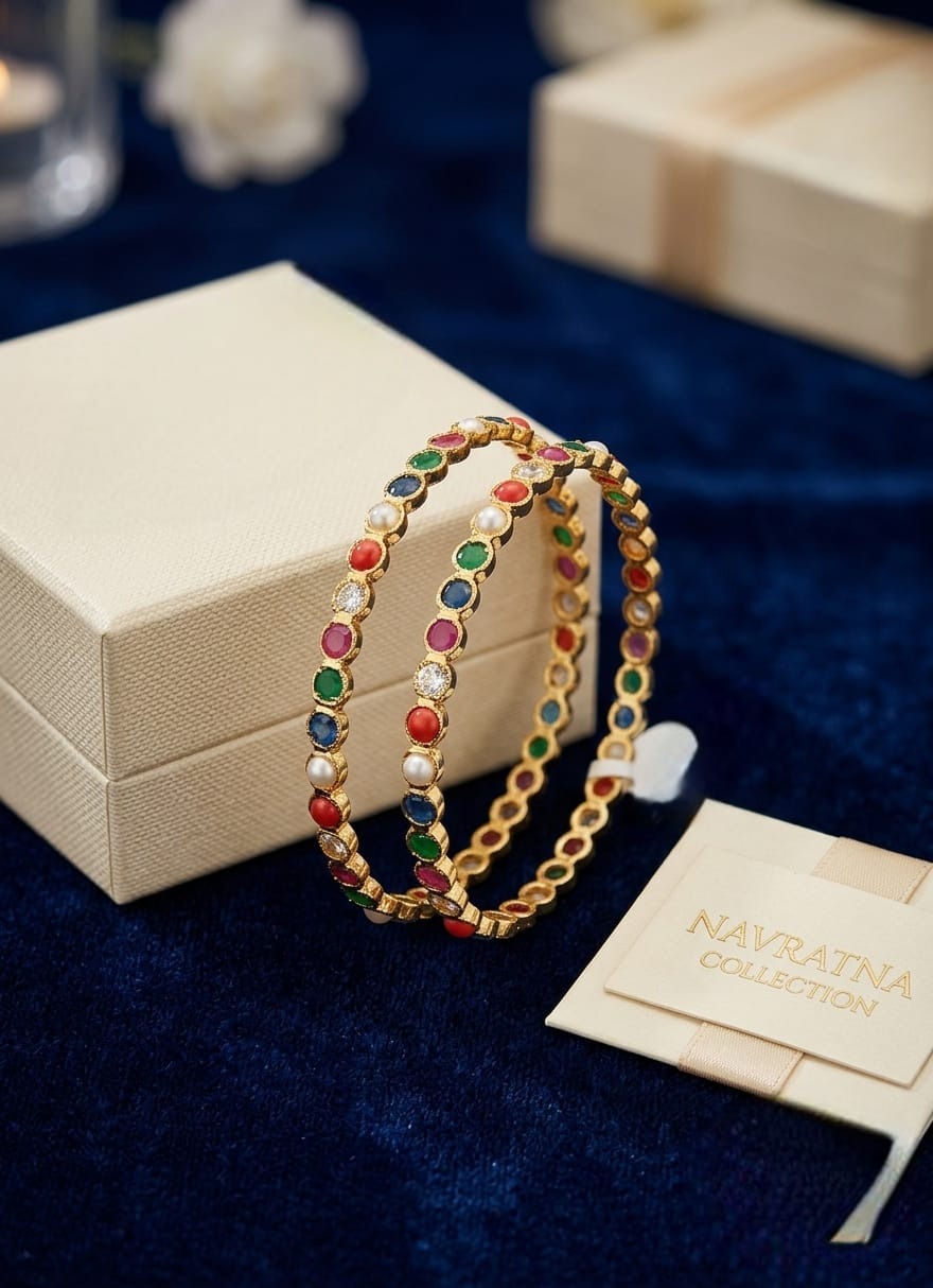 2.10 Navaratna Panchalogam Attigai Bangle