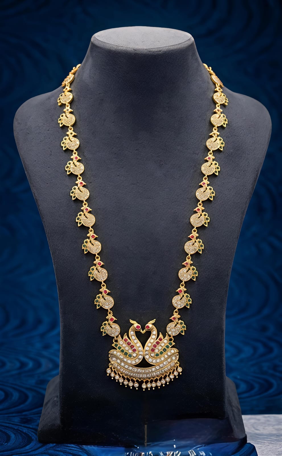 Panchalogam Pink With White Peacock Multi Ia0008