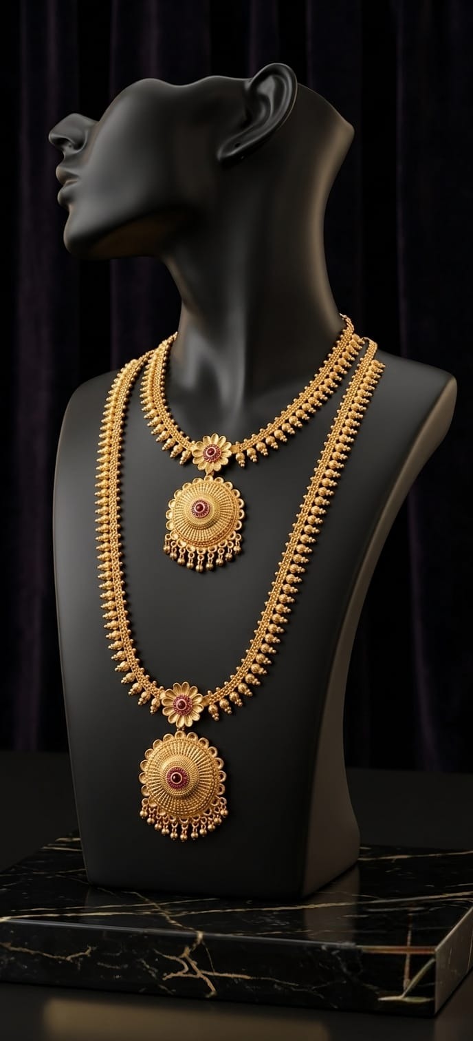 Stone Forming Aaram Necklace Pink Sf0005