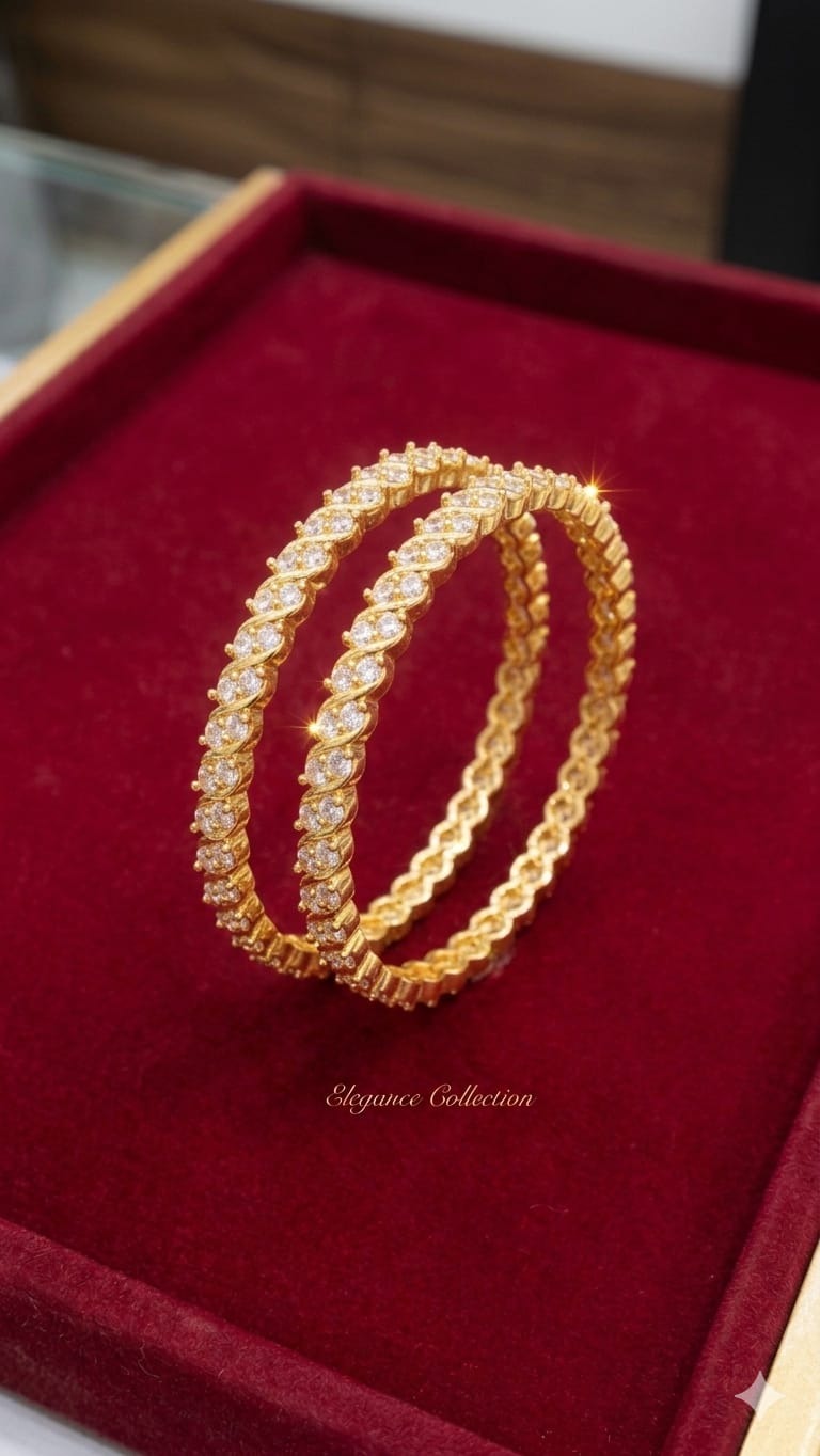 2.4 Ad White Stone Bangle 24ad0028