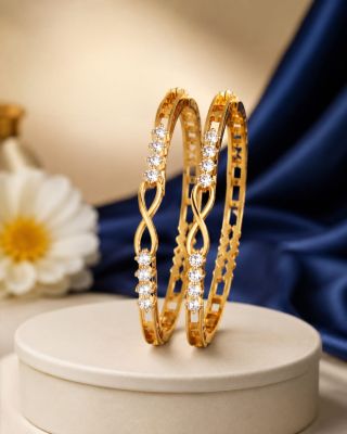 2.4 Ad Stone Bangle White 24ad0037	