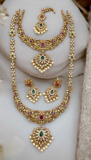 Aaram Necklace Combo Set Multi Sa0084