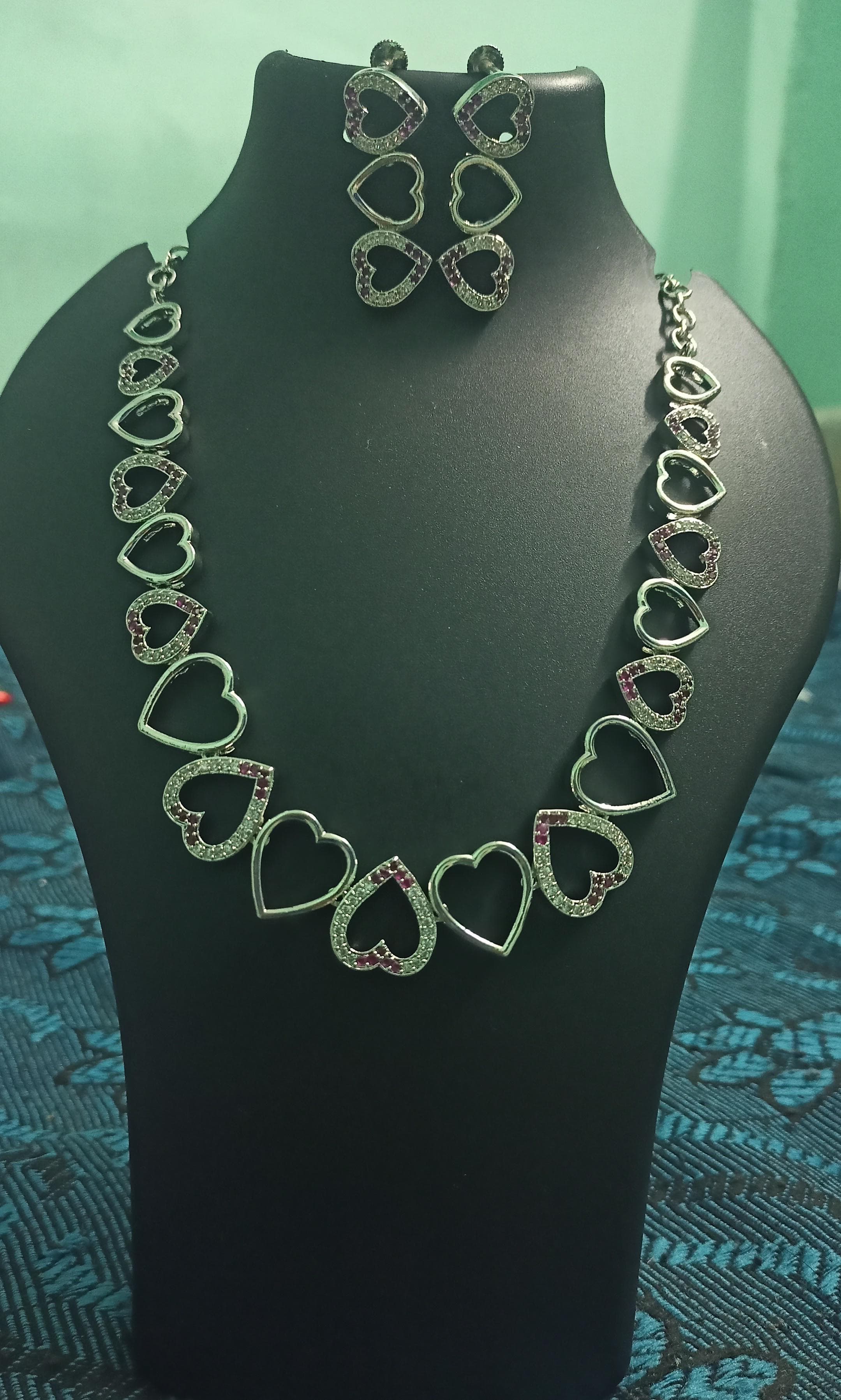 Silver Necklace Set Ss0003