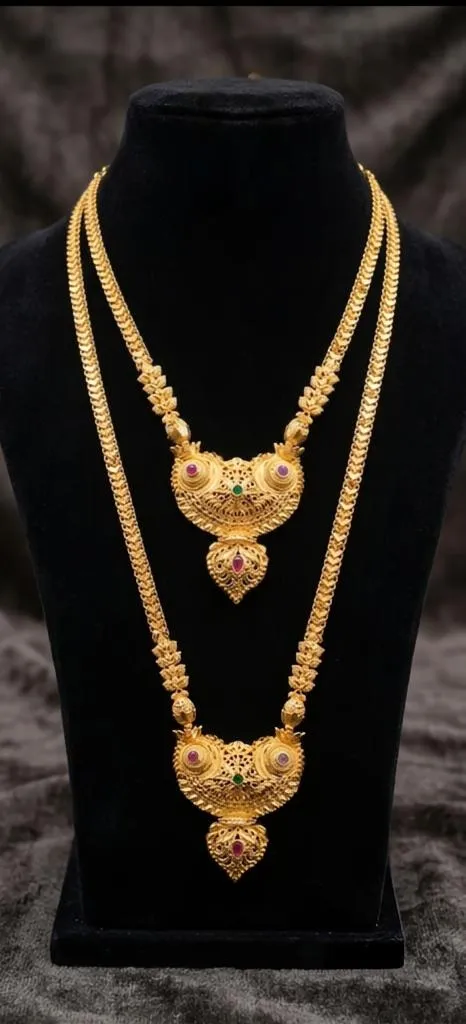 Stone Forming Aaram Necklace