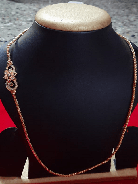Flower Mogappu Gold Covering Chain
