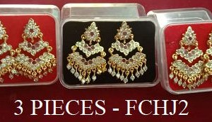 3 PIECE EAR RING - Rs. 380
