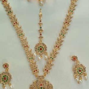 Fancy Aaram Necklace Combo Set