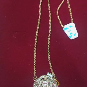 Traditional Gold Covering Dollar Chain