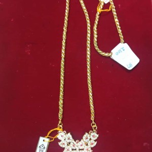 Traditional Gold Covering Dollar Chain